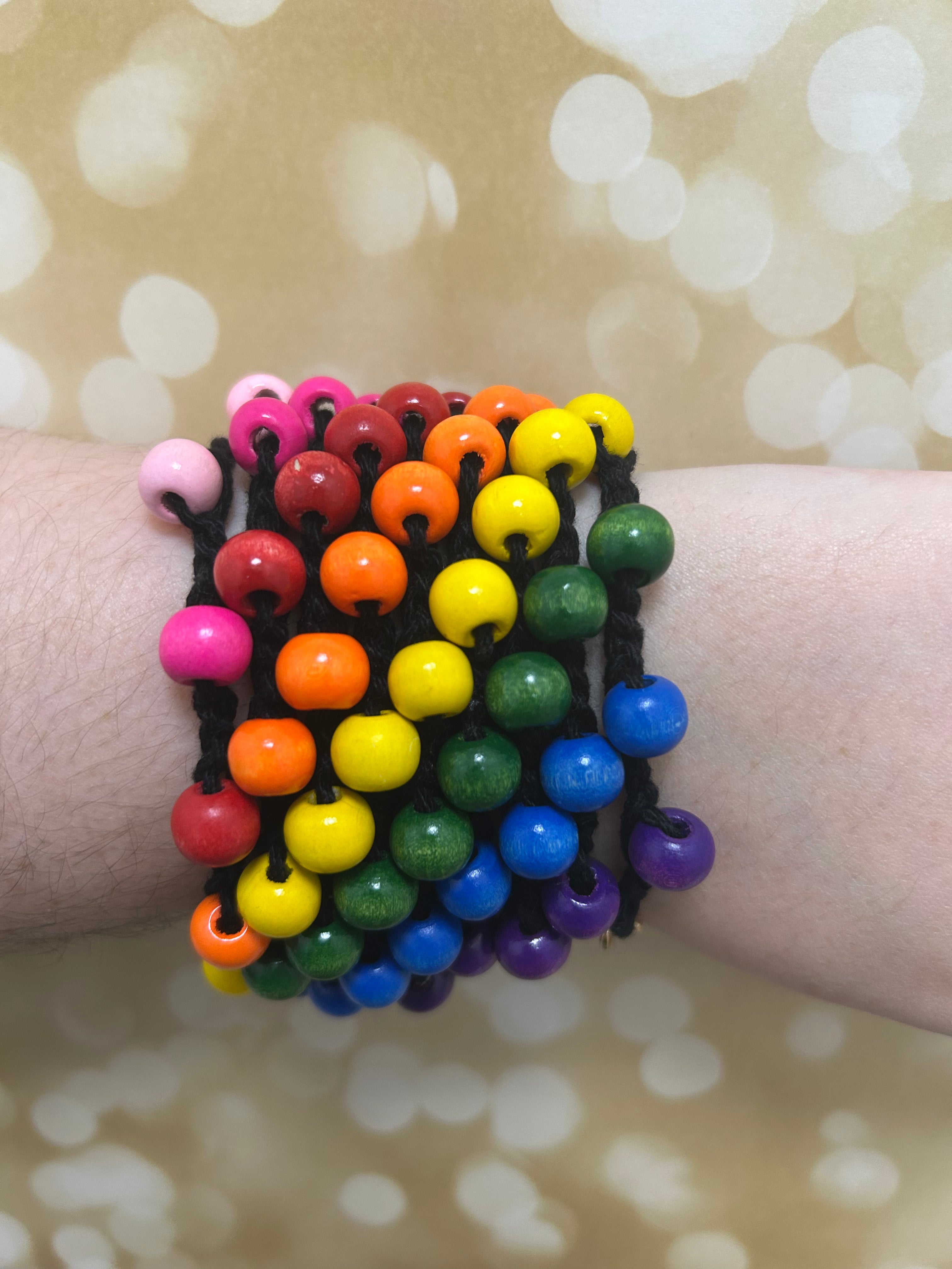 Rainbow Bead Bracelet
