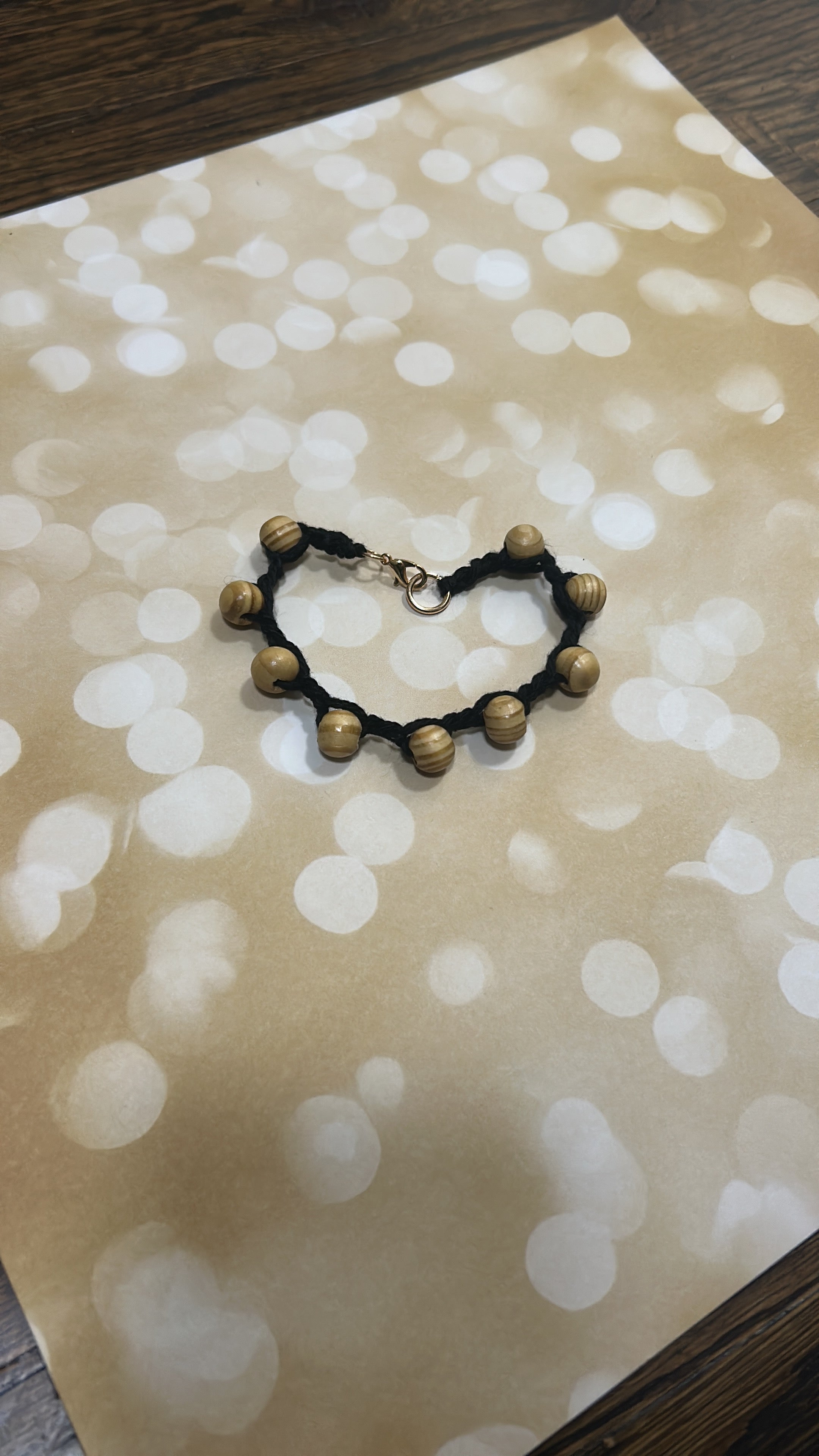 Wooden Bead Bracelet